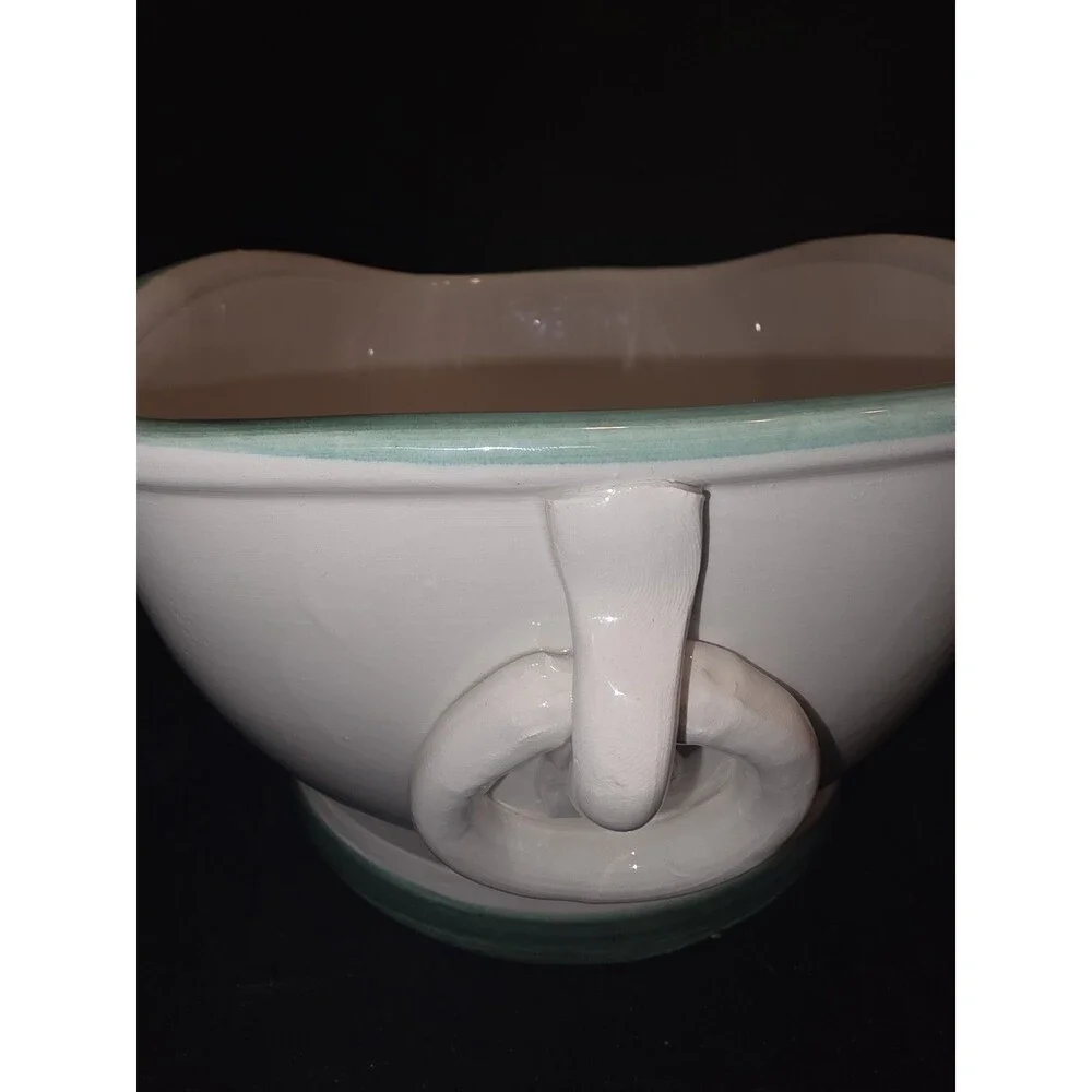 Italian Pottery Console Bowl Ceramica Toscana Maestri Artigiani Italiani‎ Lemons